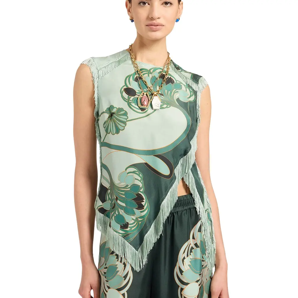 La Double J Scarf Top
