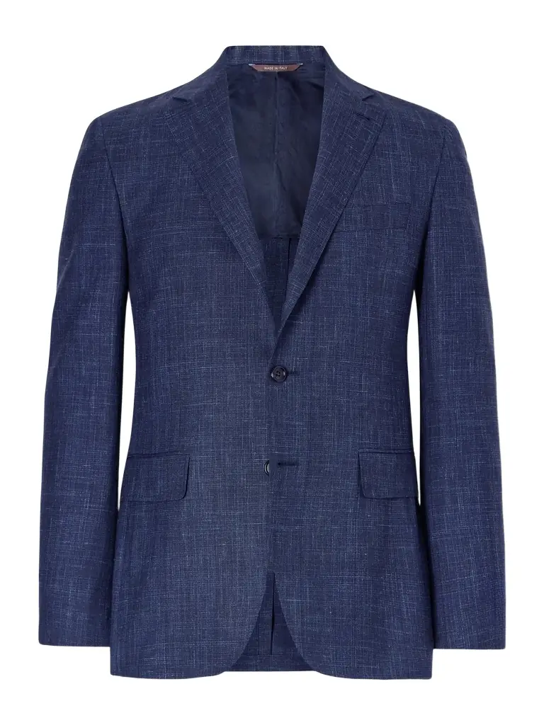 Canali Wool, Silk and Linen-blend Suit Jacket - Men