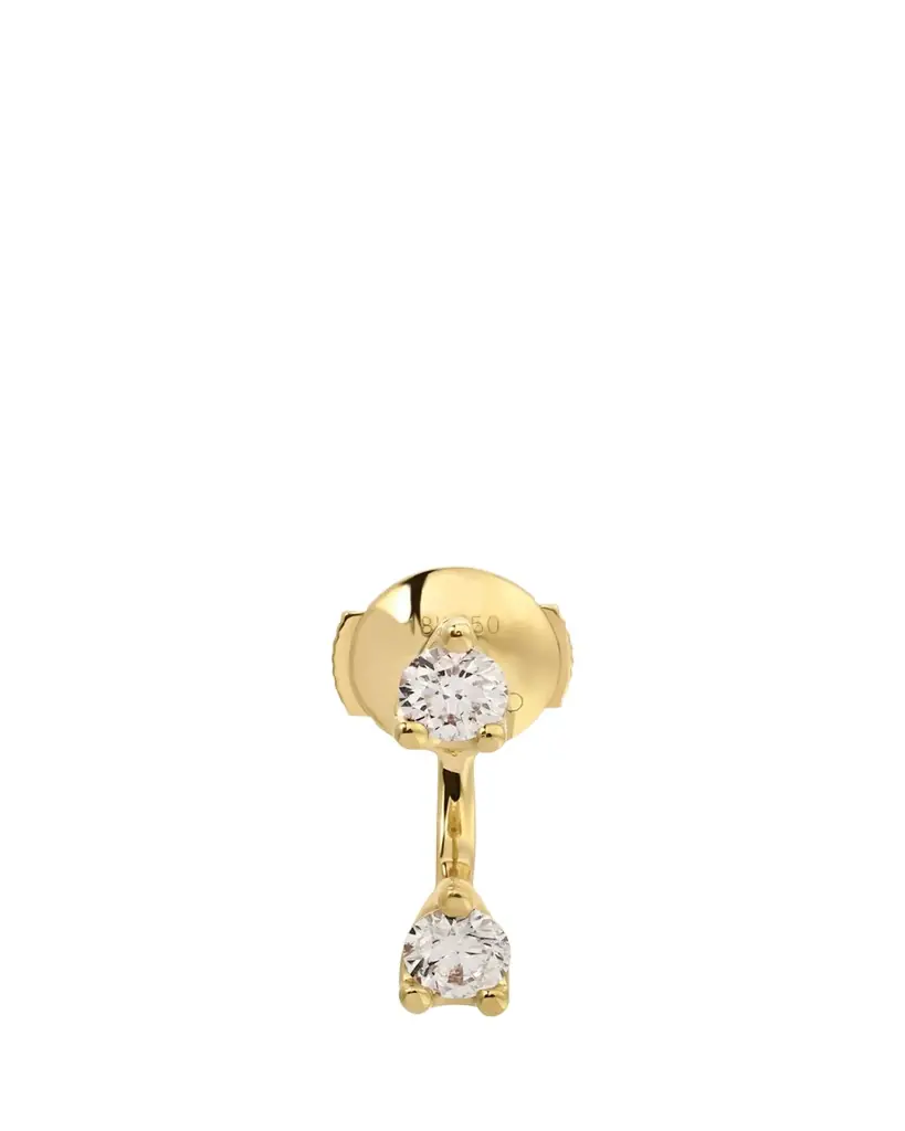Anita Ko 18K Yellow Gold Round Diamond Orbit Earring, Single