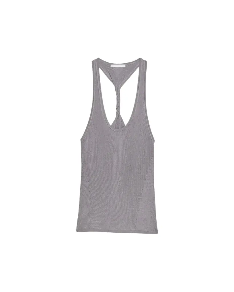 Helmut Lang Ribbed Twist Tank Top