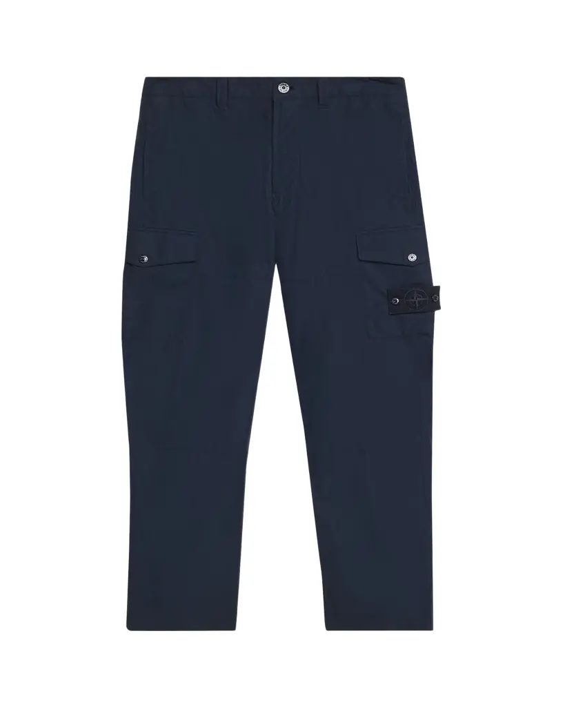 Stone Island Men's Cotton Straight Leg Cargo Pants