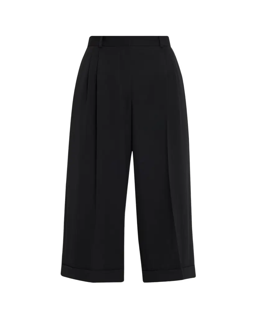 THE ROW Lior Double-Pleated Wide-Leg Ankle Pants