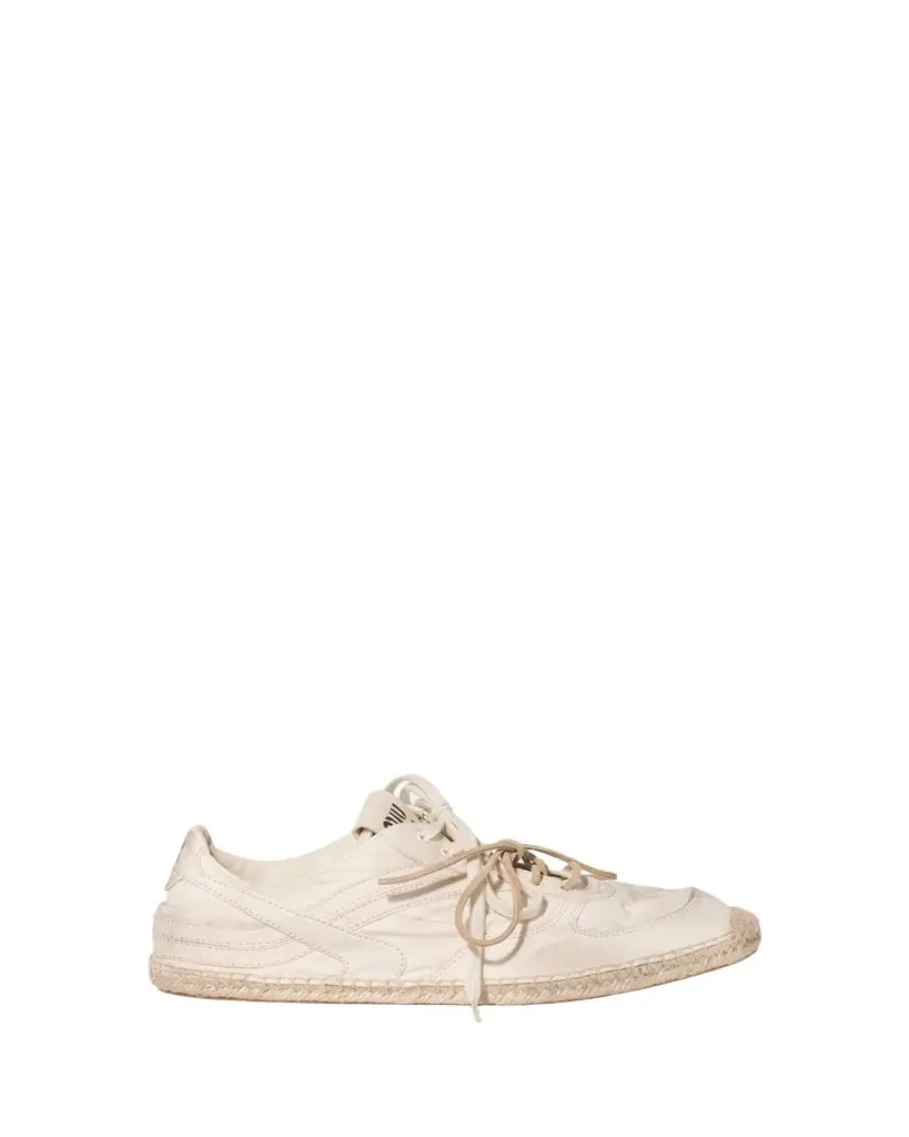Miu Miu Canvas Espadrille Low-Top Sneakers
