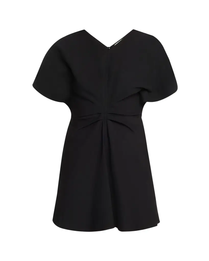A.L.C. Leni Short-Sleeve Linen-Blend Mini Dress
