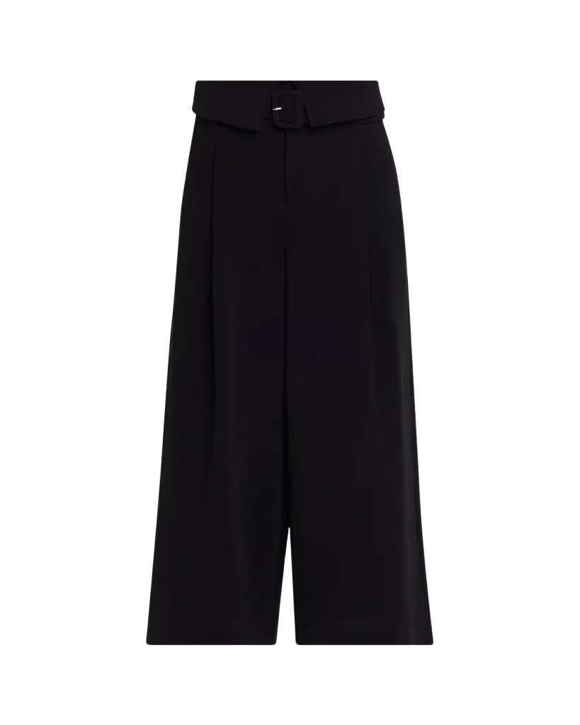 Cinq a Sept Lorena Belted Drapey Crepe Pants