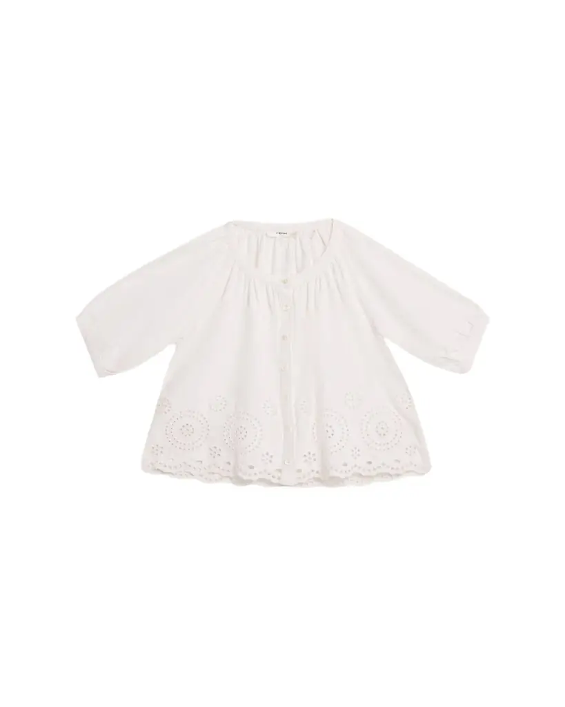 FRAME The Eyelet Resort Blouse