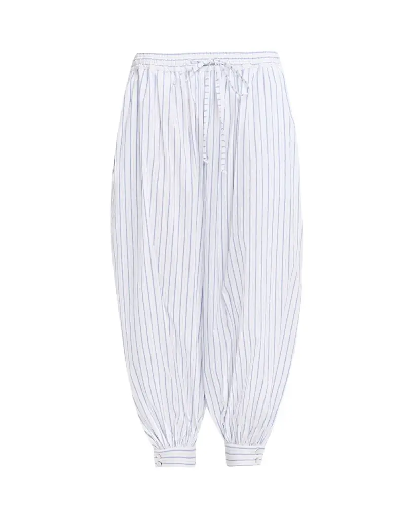 Cinq a Sept Leo Striped Drawstring Balloon Pants