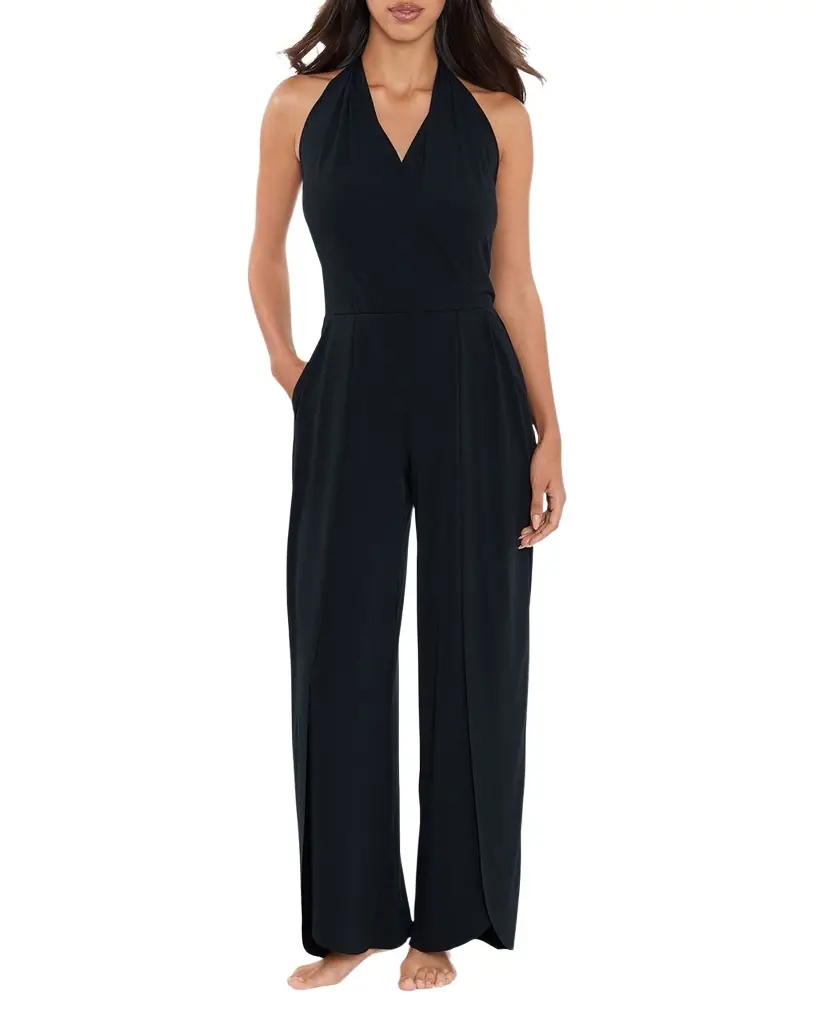 Magicsuit Halter Surplice Jumpsuit