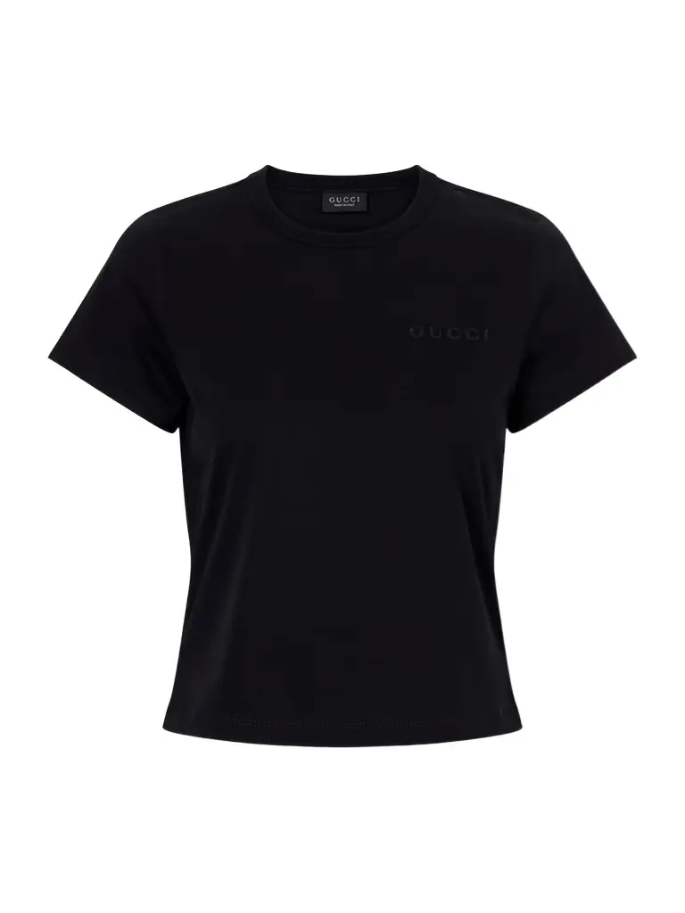Gucci Logo-embroidered Cotton T-shirt
