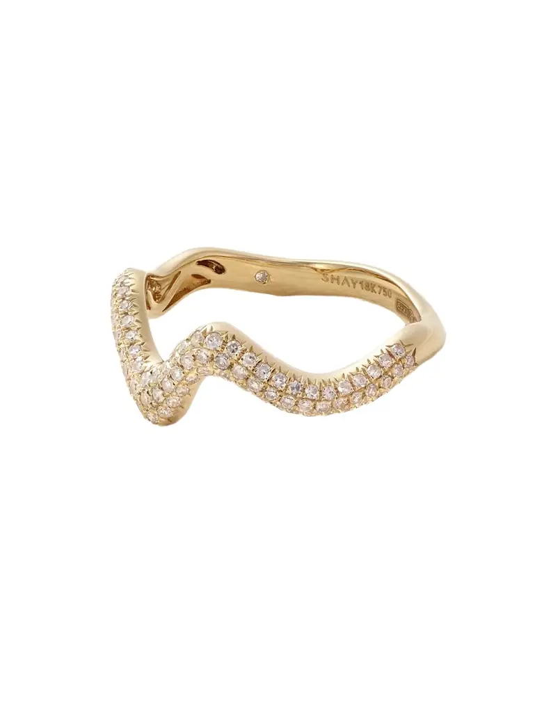 SHAY Wave 18-karat Gold Diamond Ring