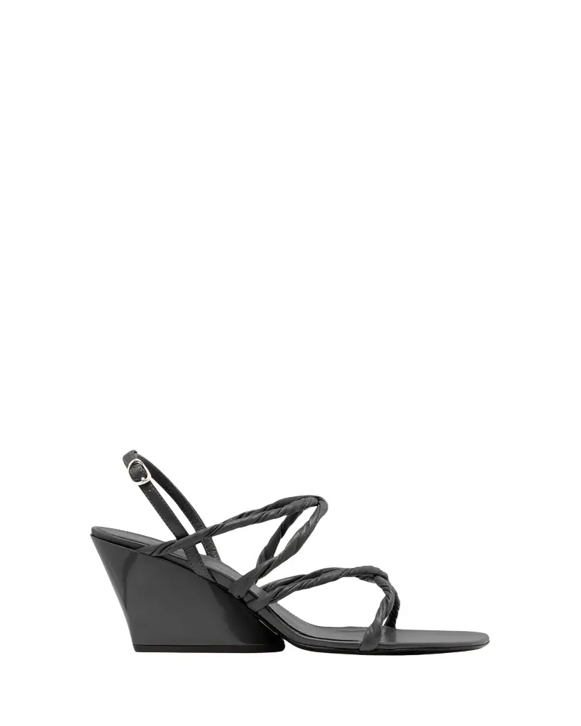 Proenza Schouler 80mm Twist Slant Leather Sandals