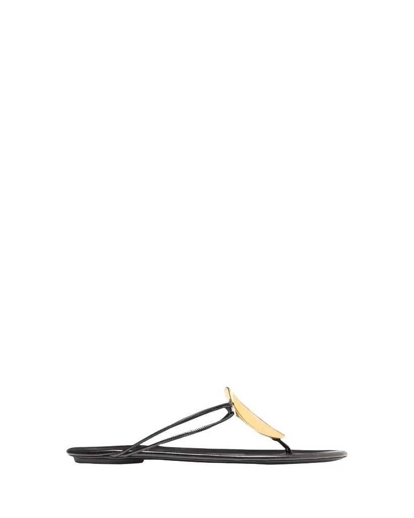 Proenza Schouler Uma Leather Hardware Thong Sandals