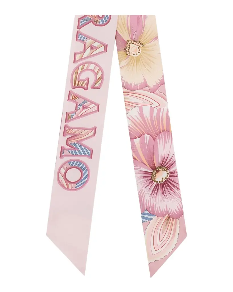 Ferragamo Floral Brezza Silk Scarf