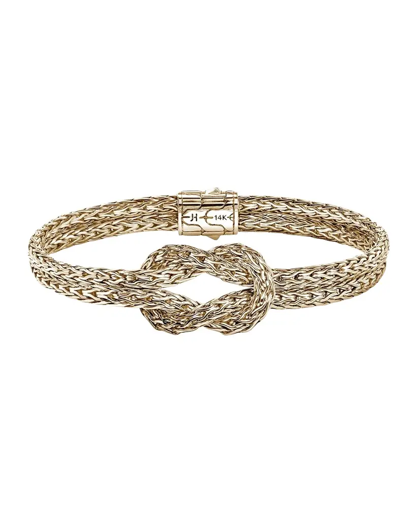 John Hardy Love Knot 14K Gold Bracelet