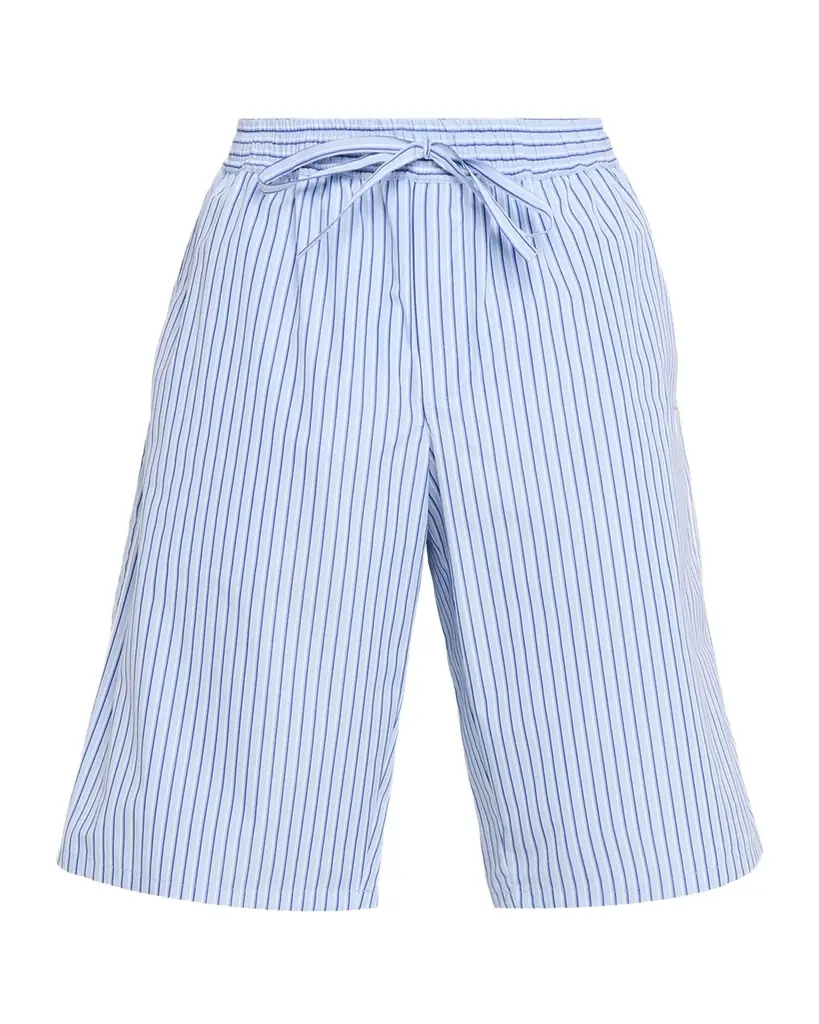 Dolce & Gabbana Men 's Cotton and Silk Pinstripe Poplin Drawstring Shorts
