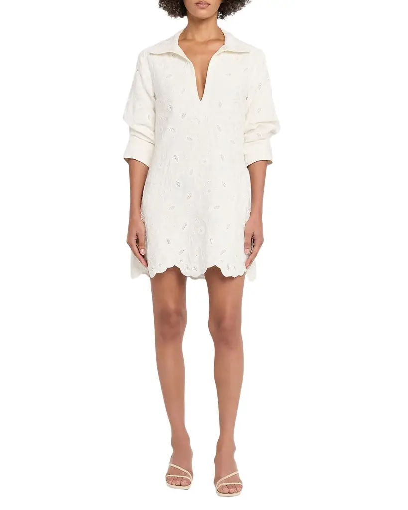 SIMKHAI Freya Embroidered Mini Dress
