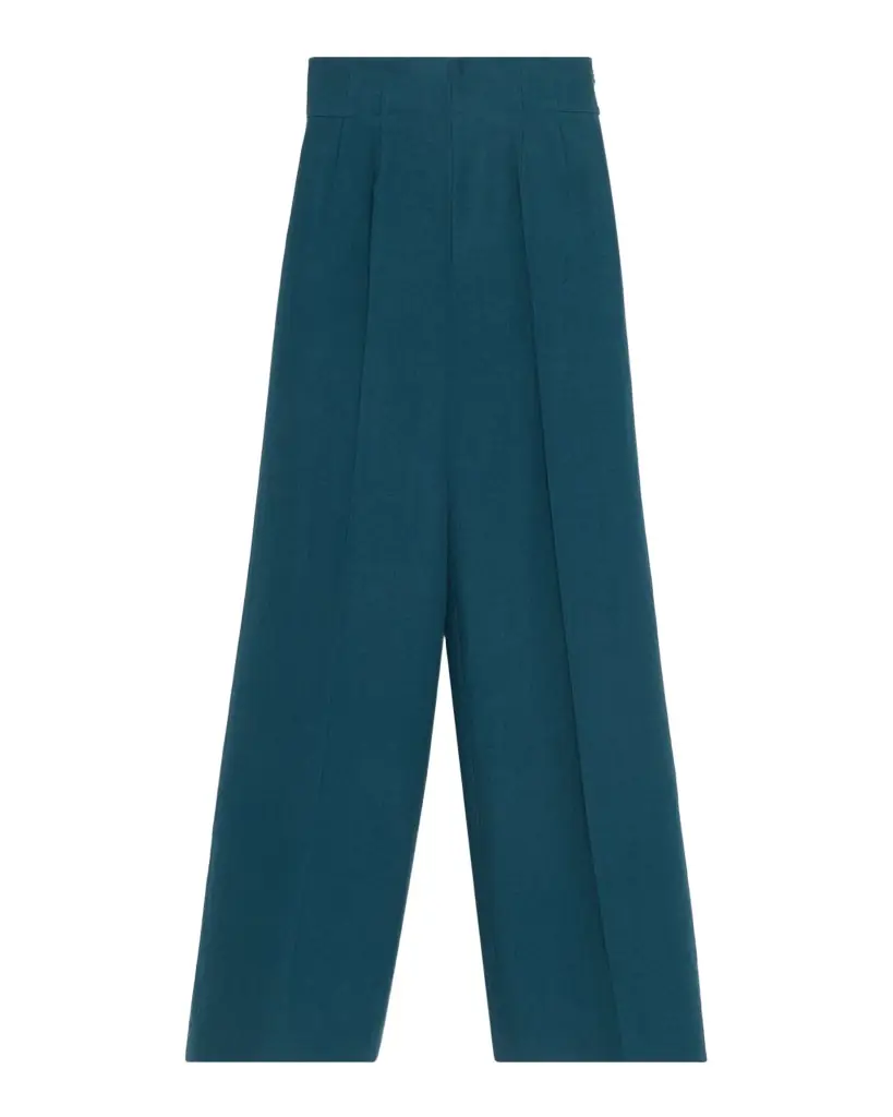 Akris Linen-Wool Wide-Leg Trousers