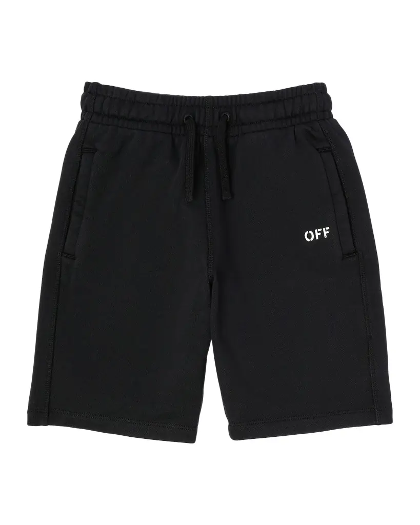 Off-White Boy 's Diagonal Paint Sweatshorts, Size 4-12