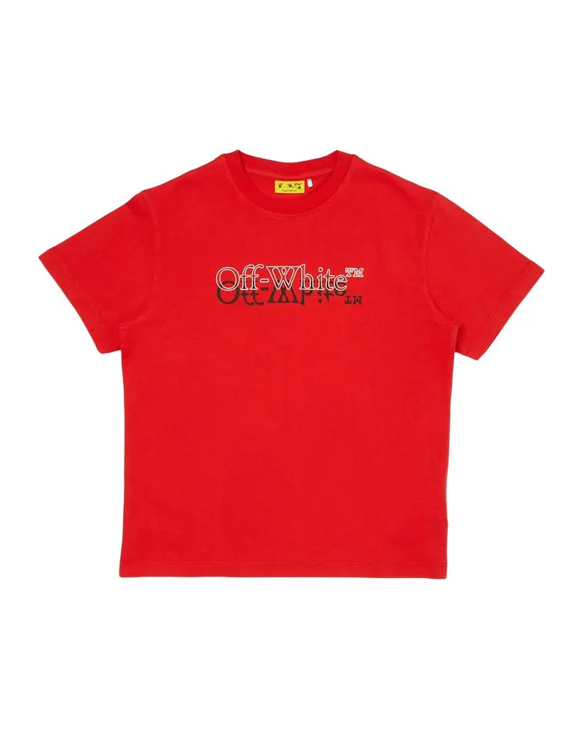 Off-White Boy 's Big Bookish Double Logo T-Shirt, Size