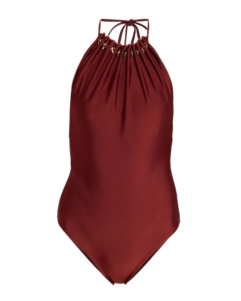 Zimmermann Aster Gathered One-Piece Swimsuit