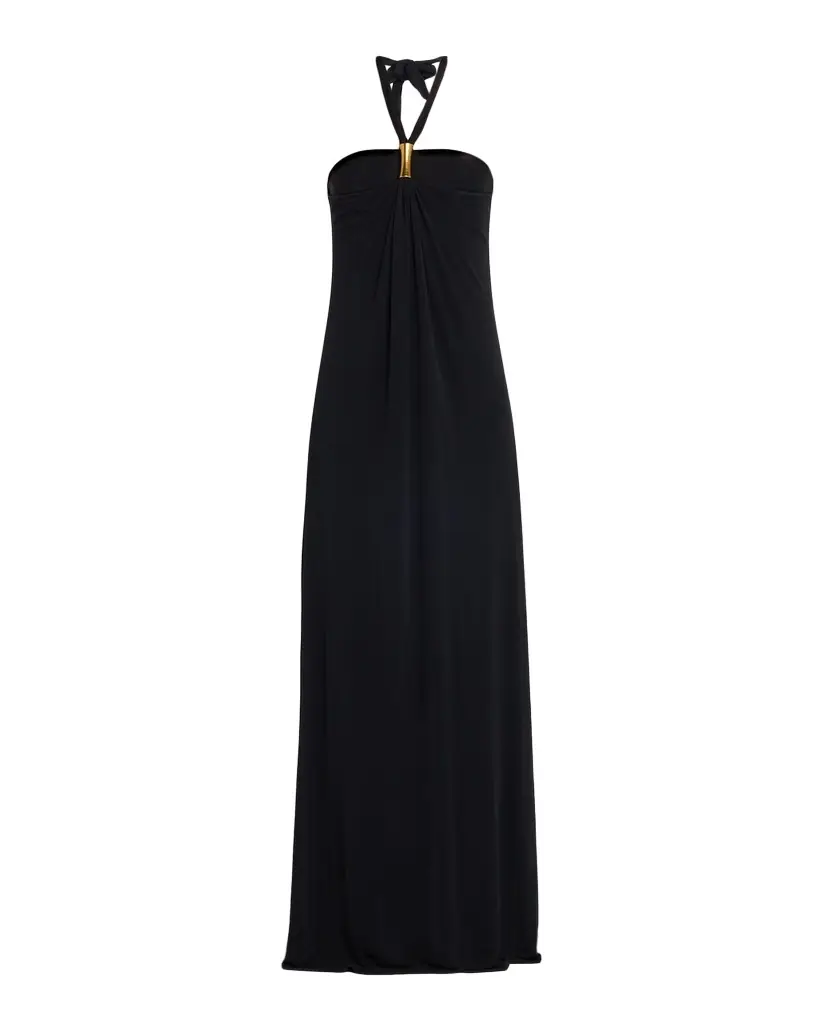 Ramy Brook Meredith Gathered Halter Gown