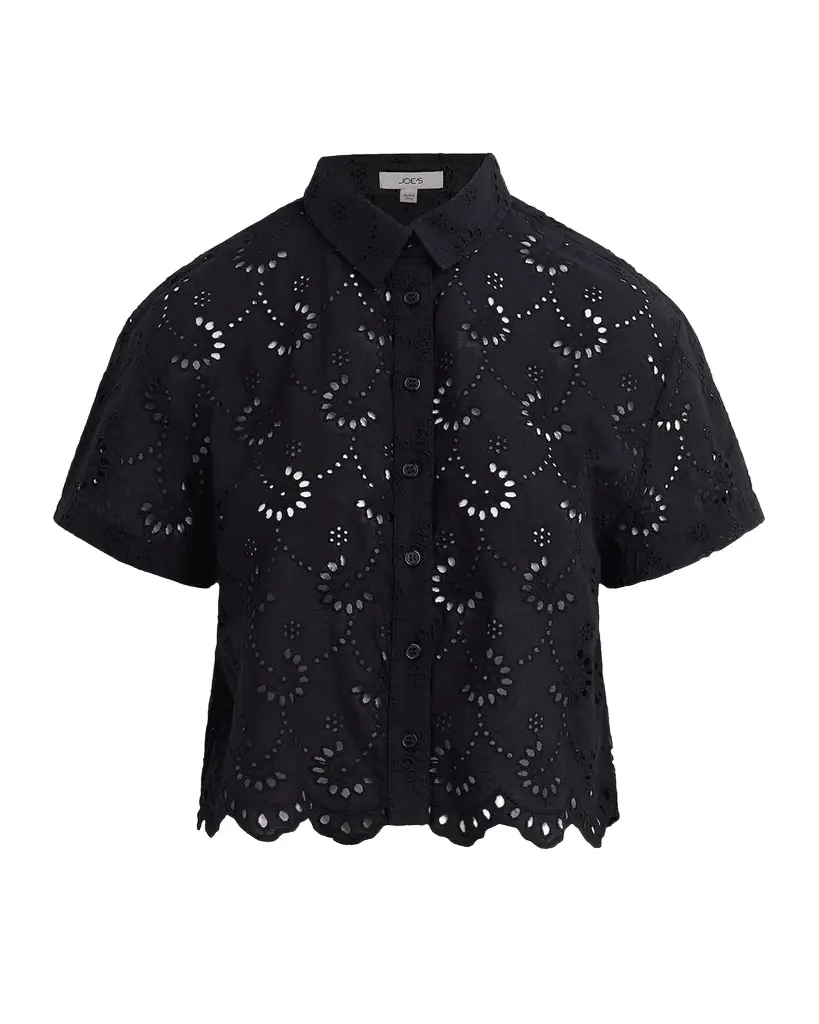 Joe 's Jeans The Eyelet Short-Sleeve Shirt