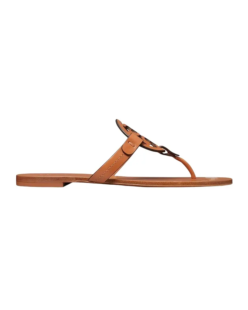 Tory Burch Miller Nail Polish Leather Thong Sandals