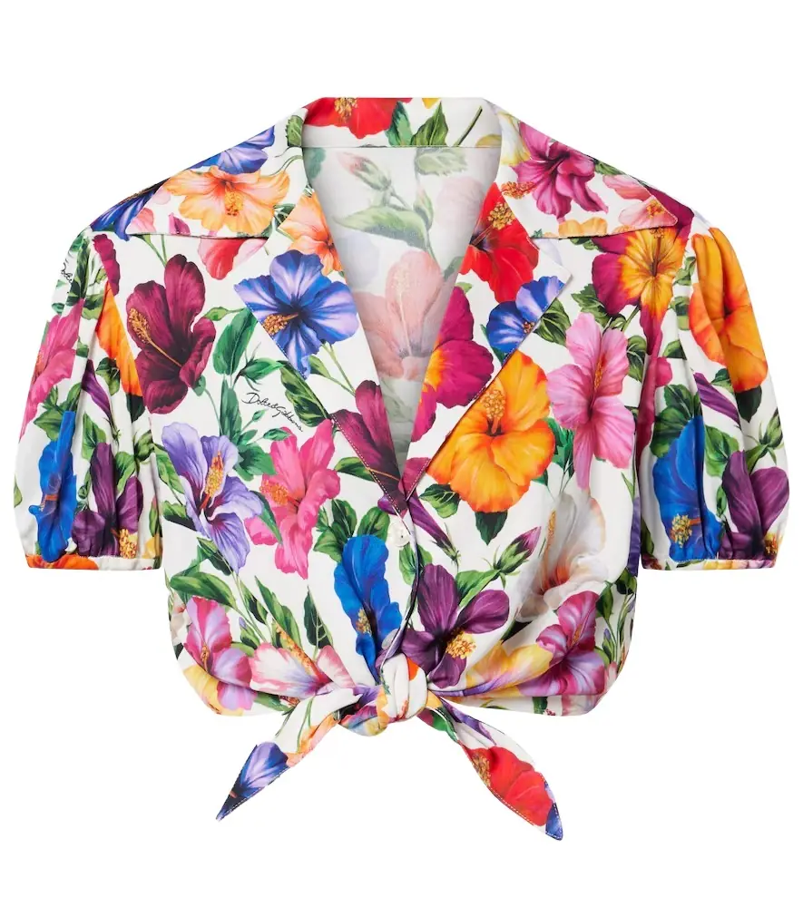 Dolce & Gabbana Floral crop top