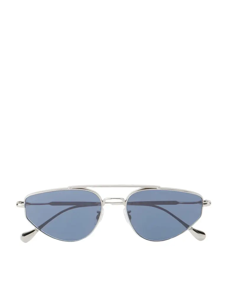Oliver Peoples Jil Sander Aviator-Style Silver-Tone Sunglasses - Men