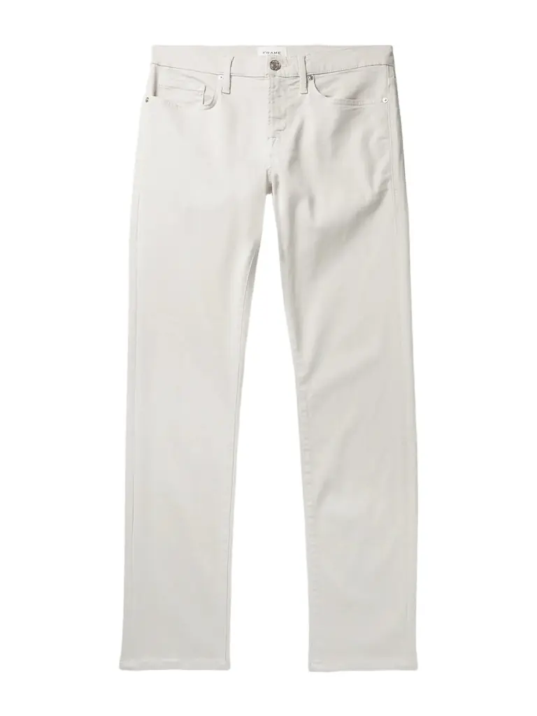 Frame L'Homme Slim-Fit Stretch Lyocell-Blend Trousers - Men