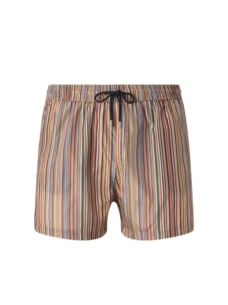 Paul Smith Short-Length Striped Swim Shorts - Men