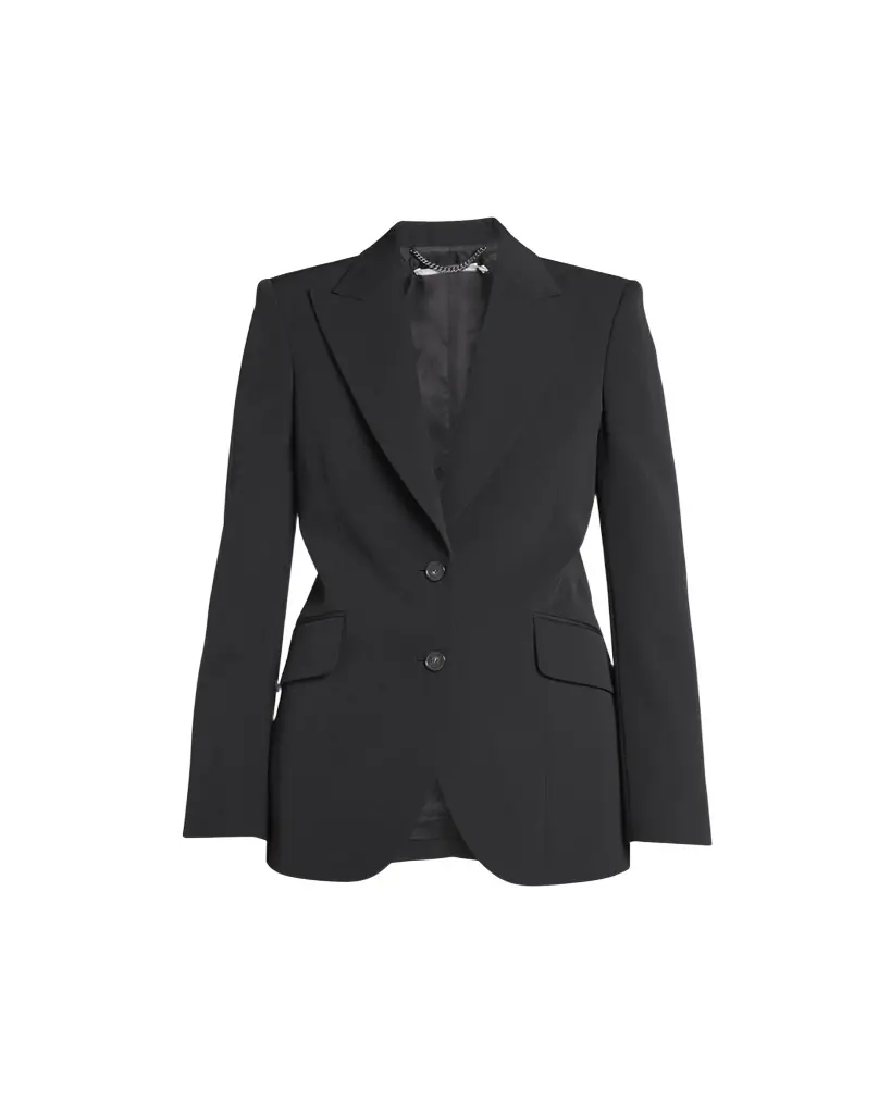 Stella McCartney Single-Breasted Fitted Wool-Blend Blazer