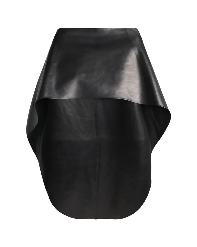 Balenciaga Smooth Leather High-Low Cape