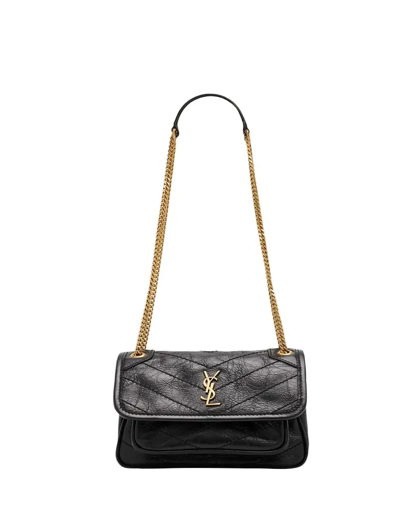 Saint Laurent Niki Mini Vintage Leather Shoulder Bag