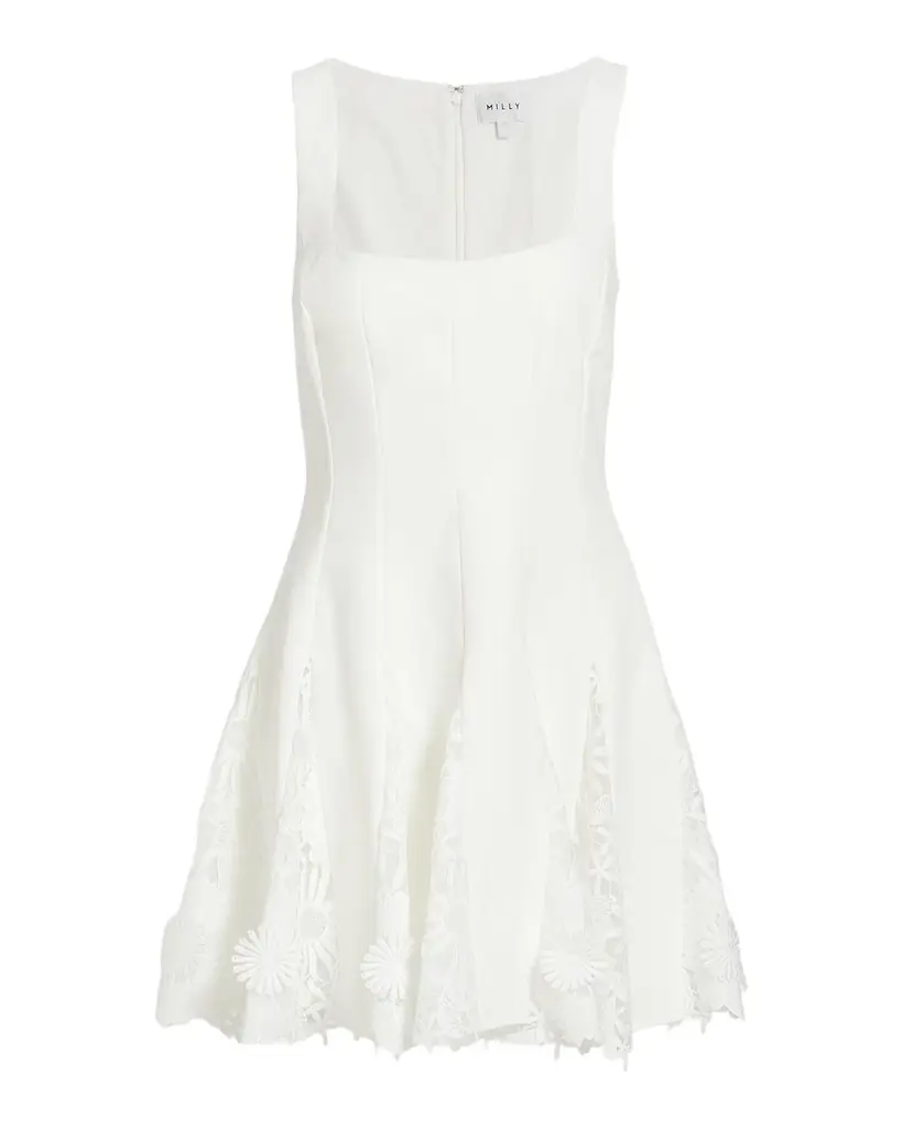 Milly Ariel Cady 3D Lace Minidress