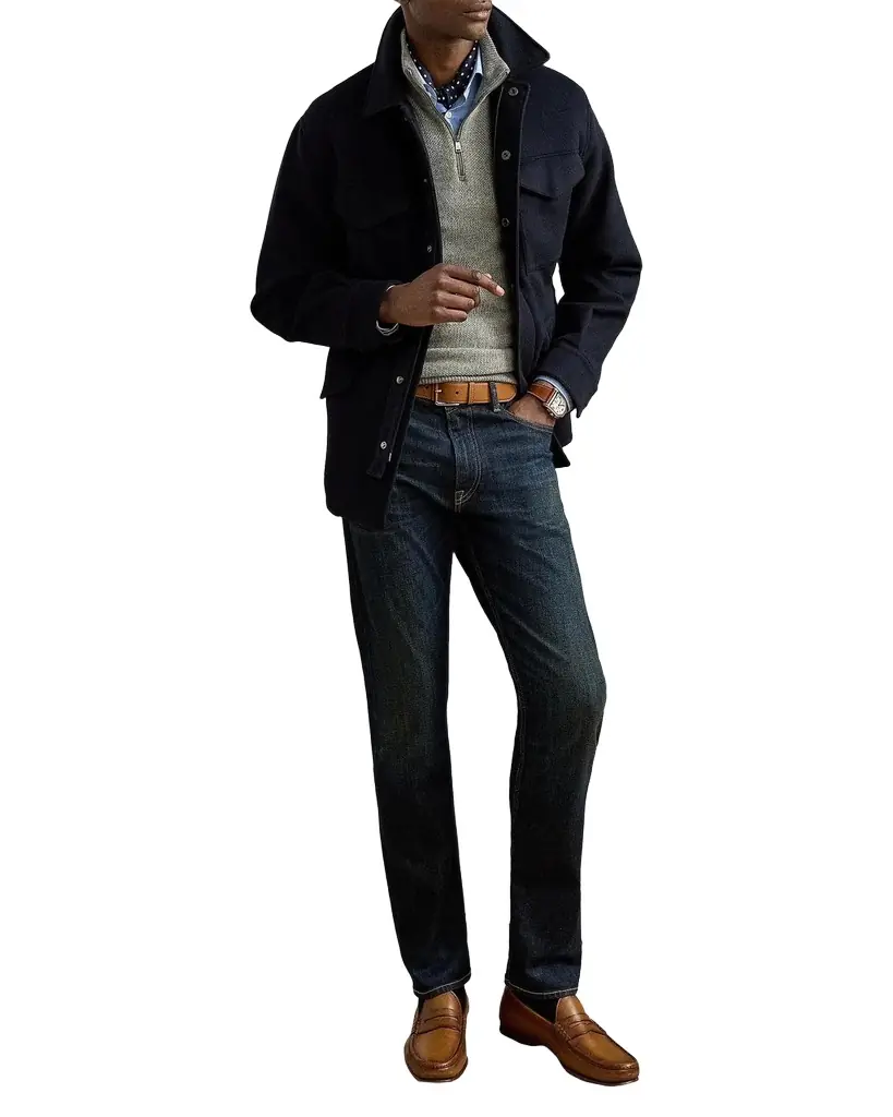 Ralph Lauren Purple Label Ripley Wool-Cashmere Four-Pocket Jacket