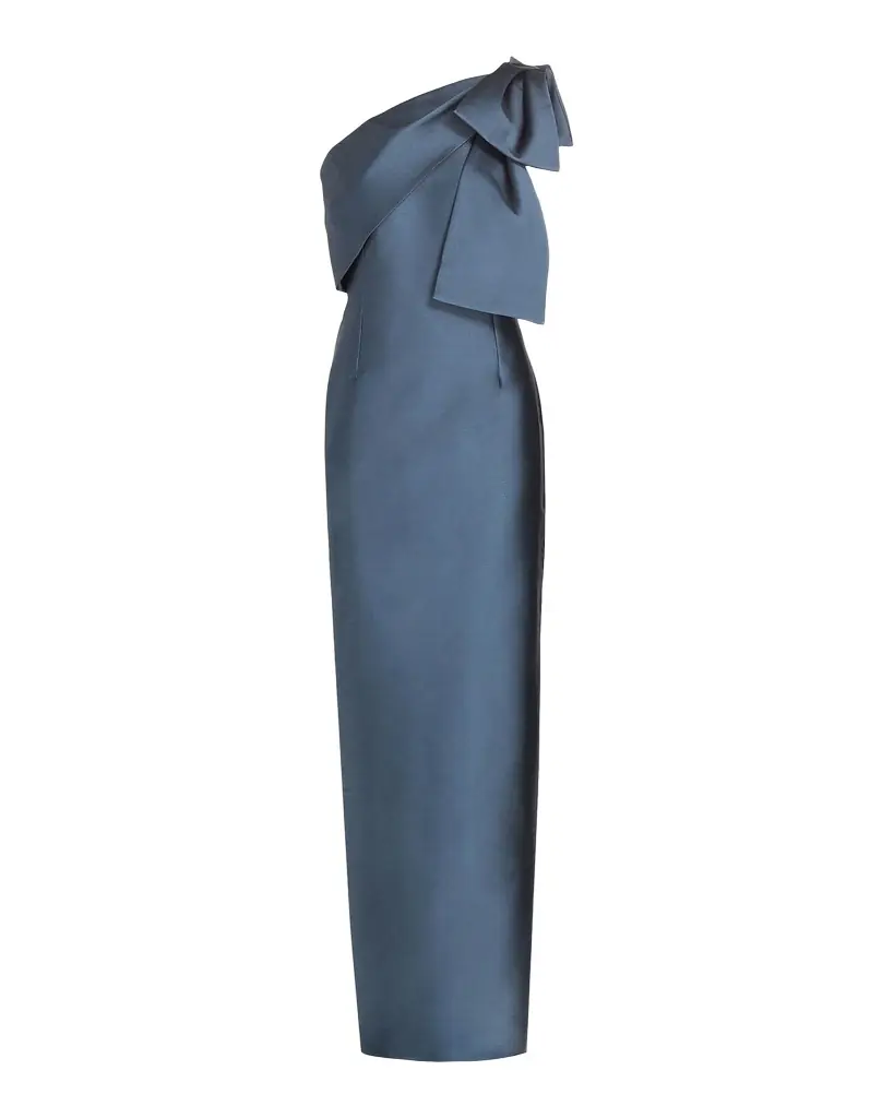 SACHIN BABI Bonnie Satin One-Shoulder Gown