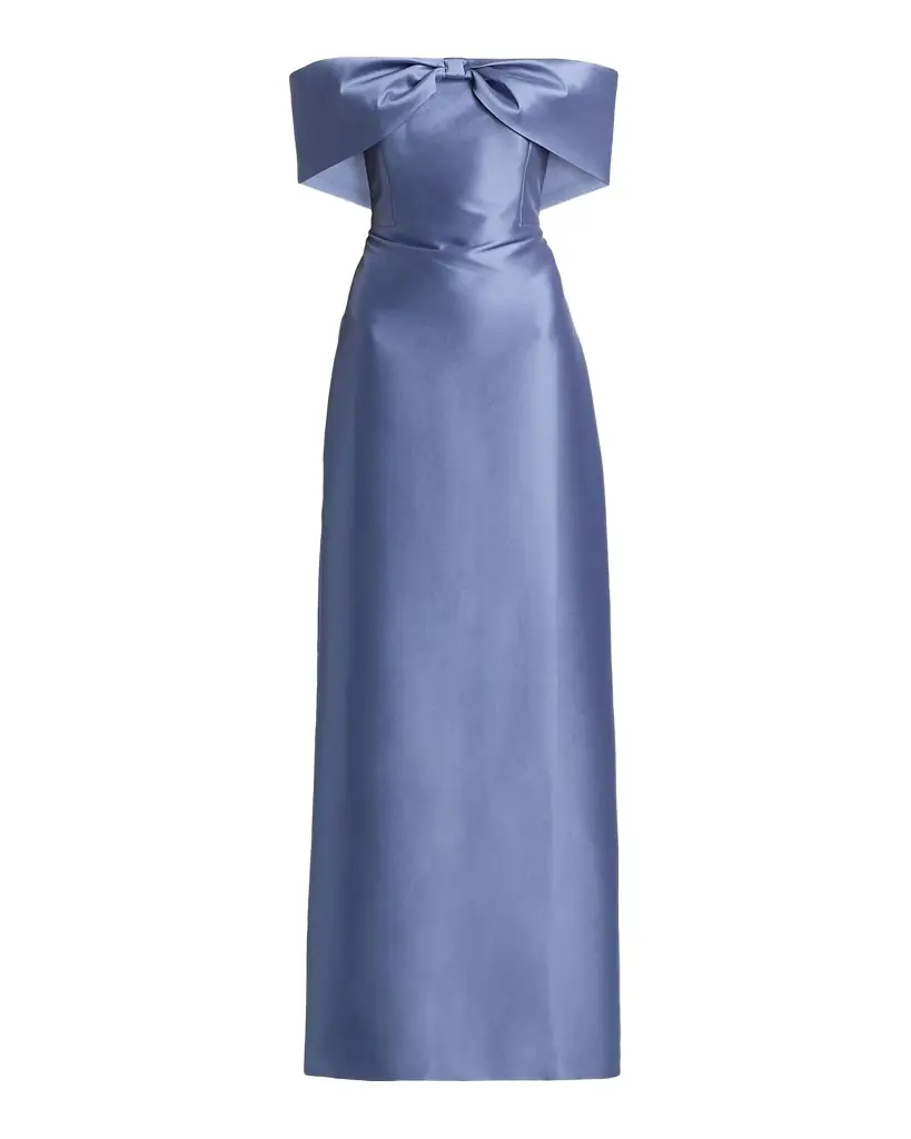 SACHIN BABI Michelle Bow Satin Gown