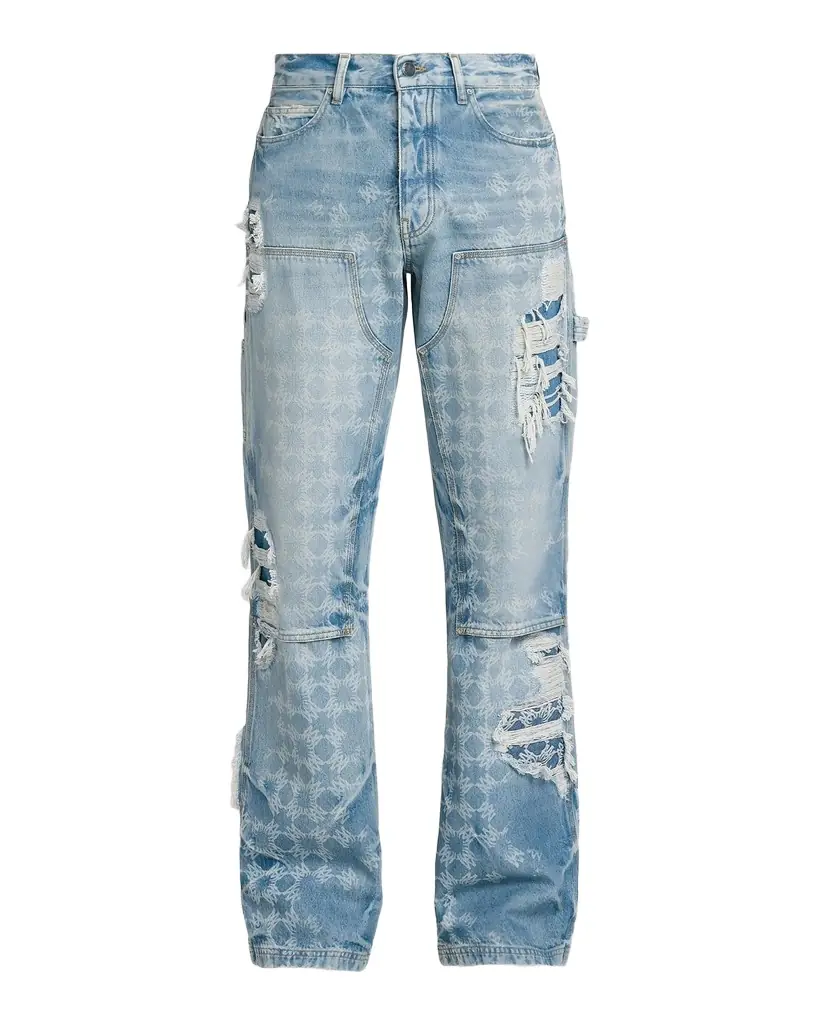 Amiri Bleach Bandana Carpenter Jeans