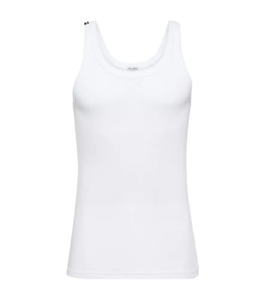 Dolce & Gabbana ogo cotton tank top