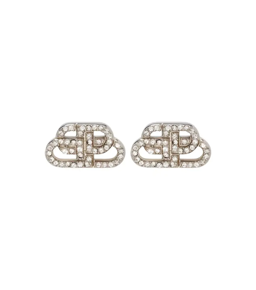 Balenciaga BB embellished earrings