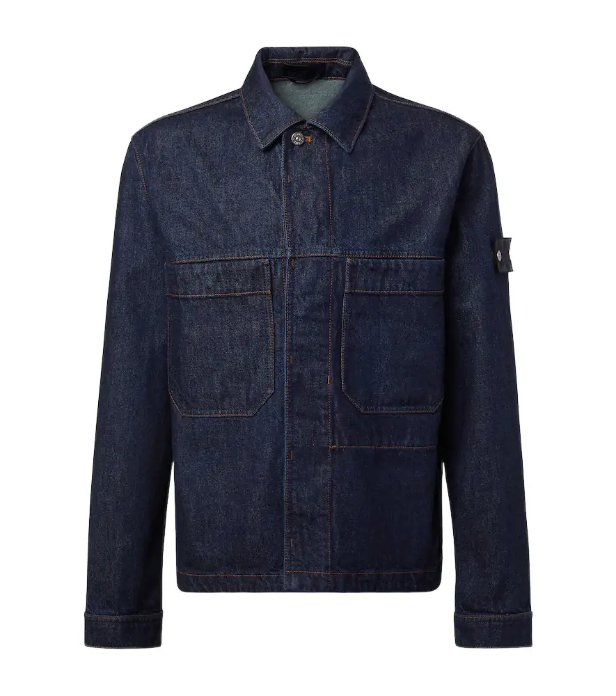 Stone Island Compass denim overshirt