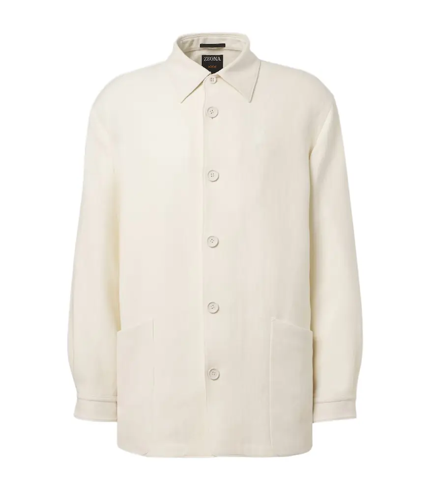 Zegna Wool and linen overshirt