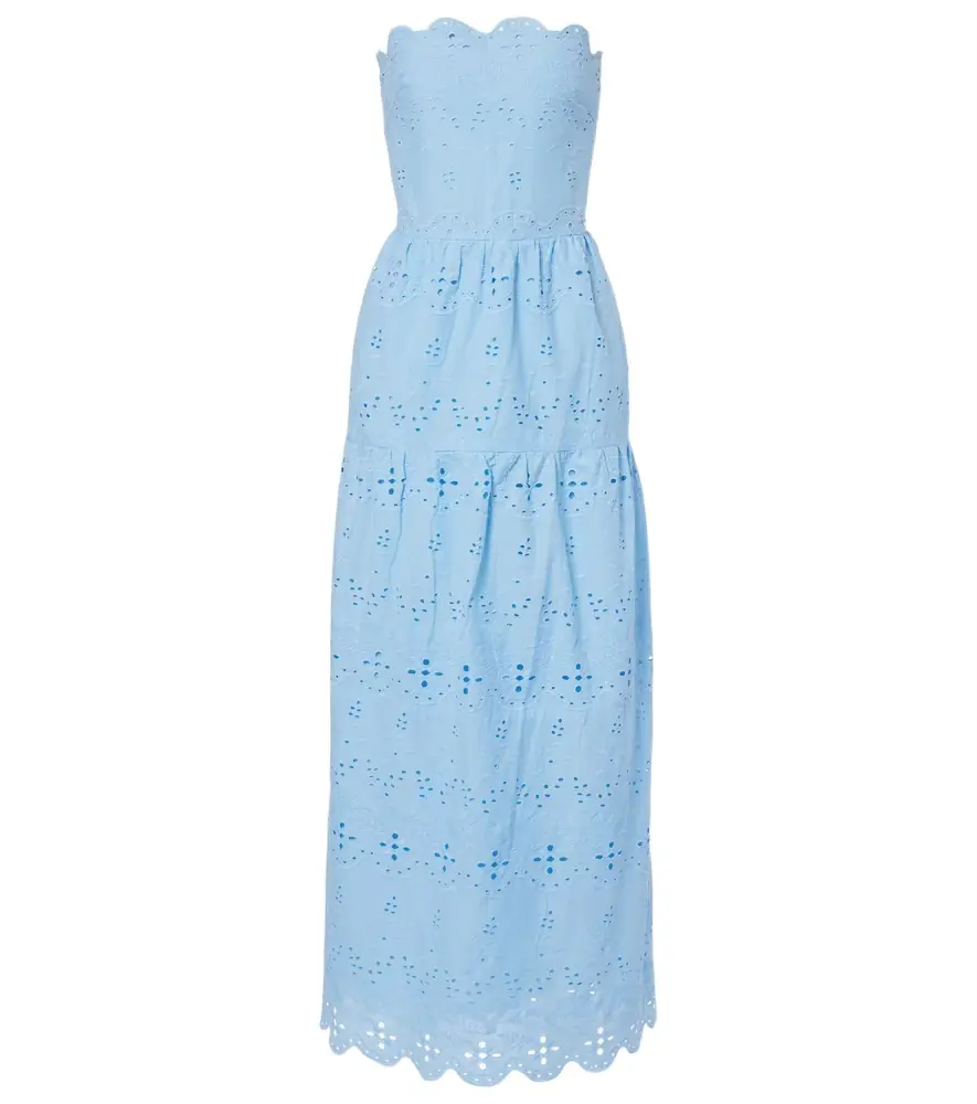 Melissa Odabash Sophie broderie anglaise cotton maxi dress