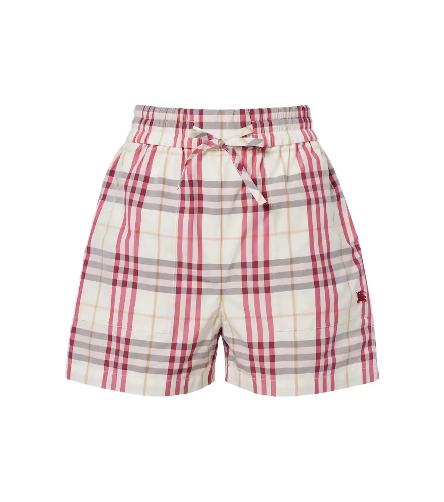 Burberry EKD  Check cotton shorts