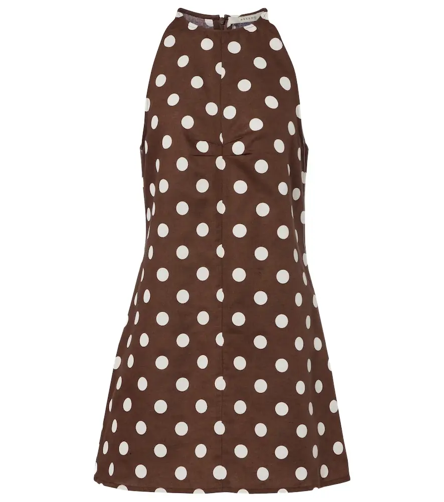 Asceno Antigua linen and cotton minidress