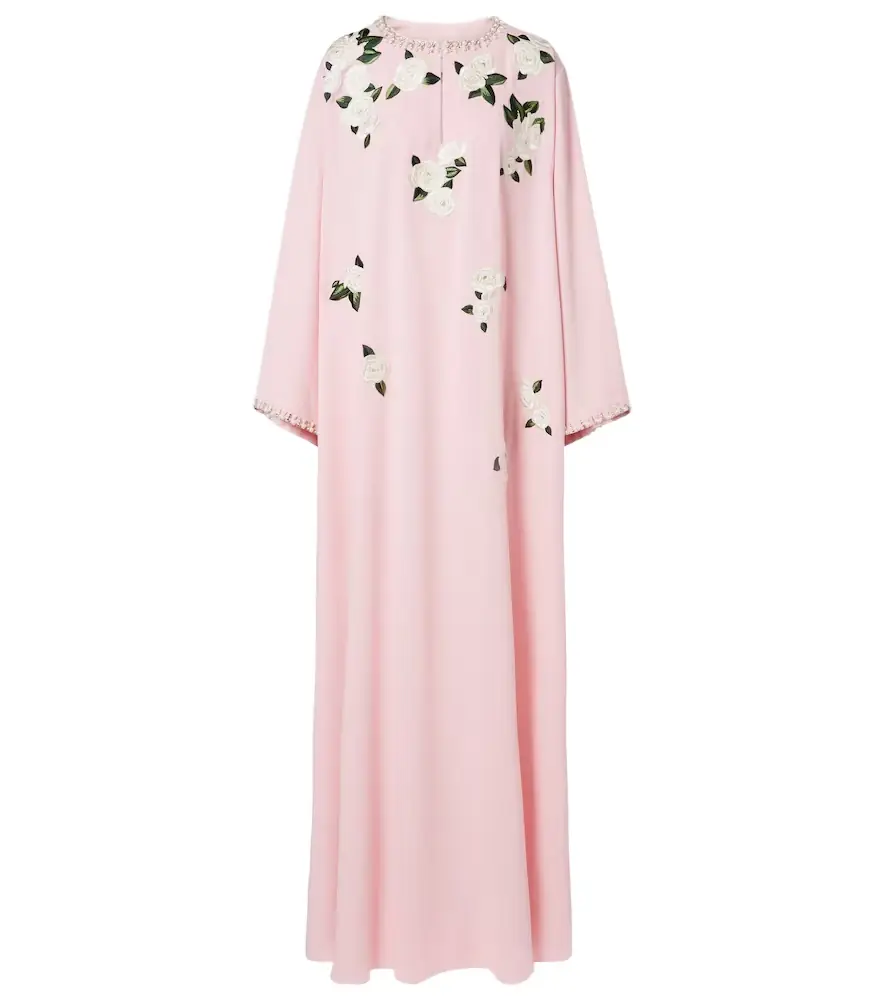 Carolina Herrera Embroidered floral kaftan