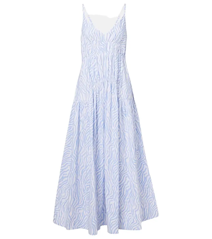 Proenza Schouler White Label Michelyn printed cotton-blend maxi dress