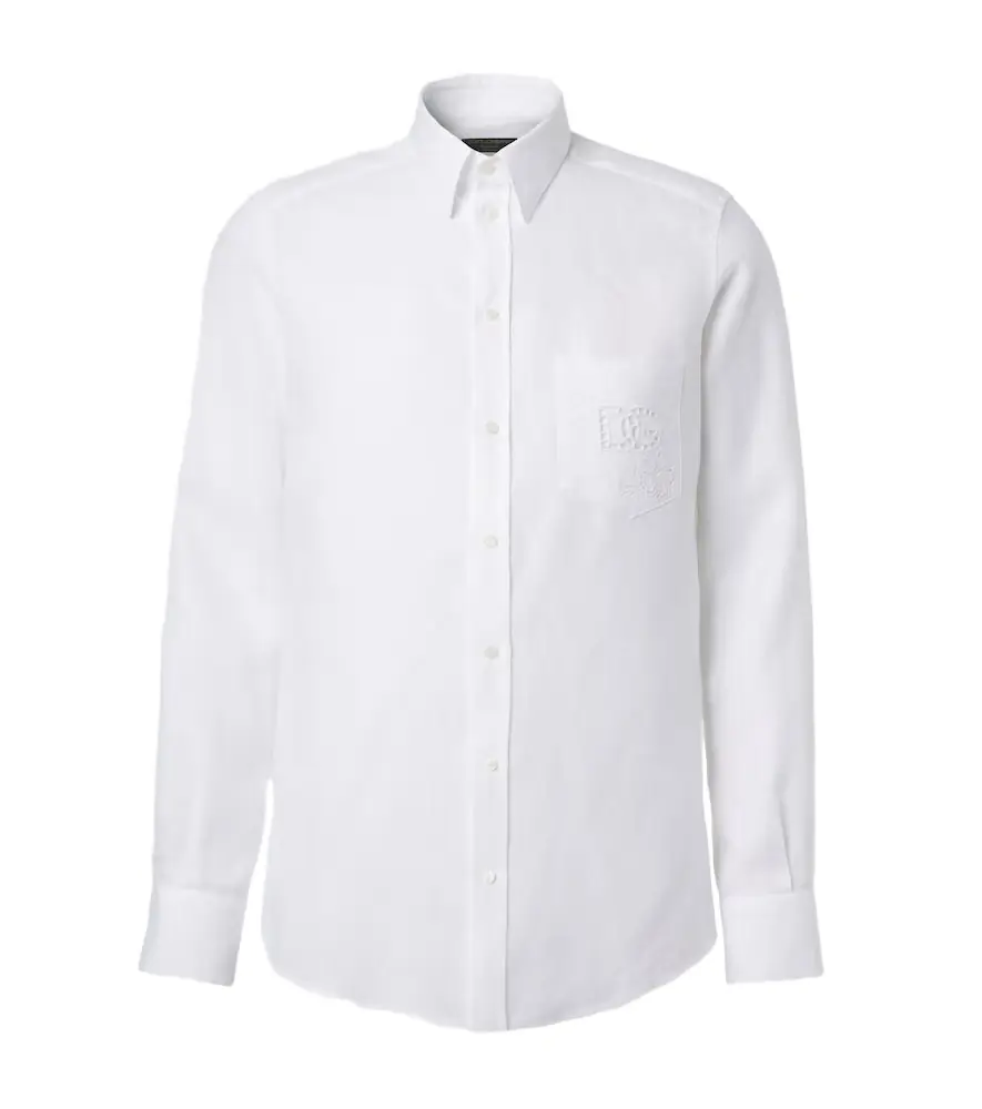 Dolce & Gabbana Embroidered linen shirt