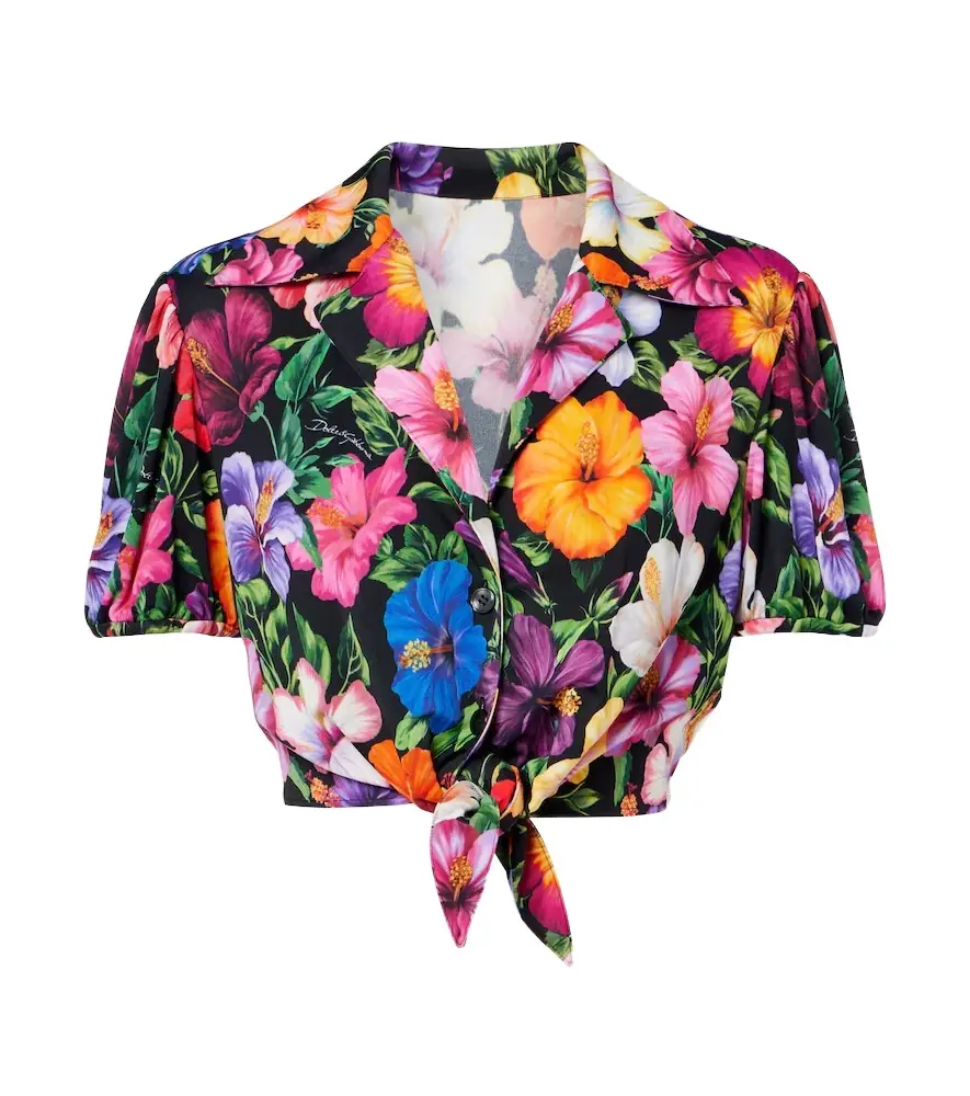 Dolce & Gabbana Floral crop top